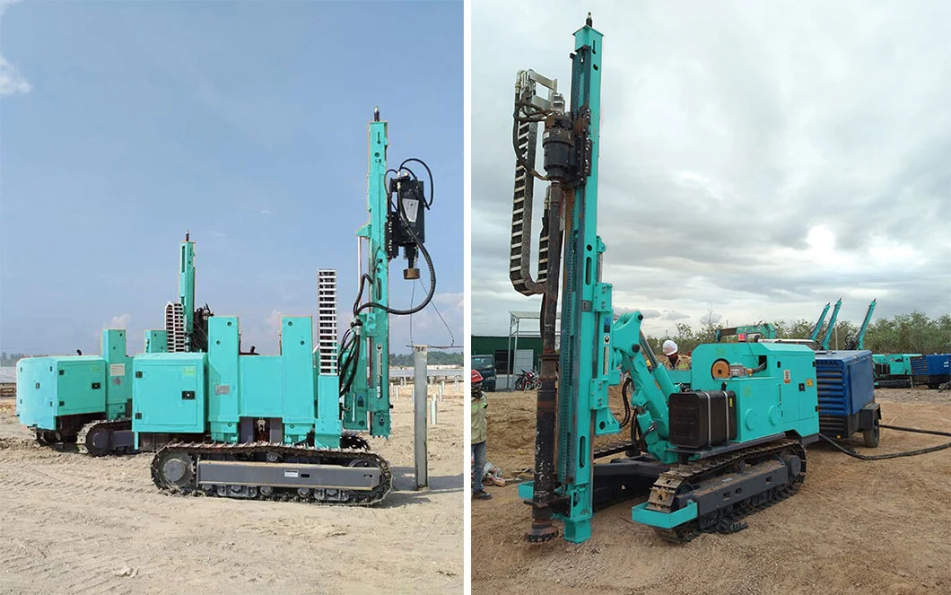 Factory Direct Sale Hf385y Solar Pile Drivers Machine with RoHS