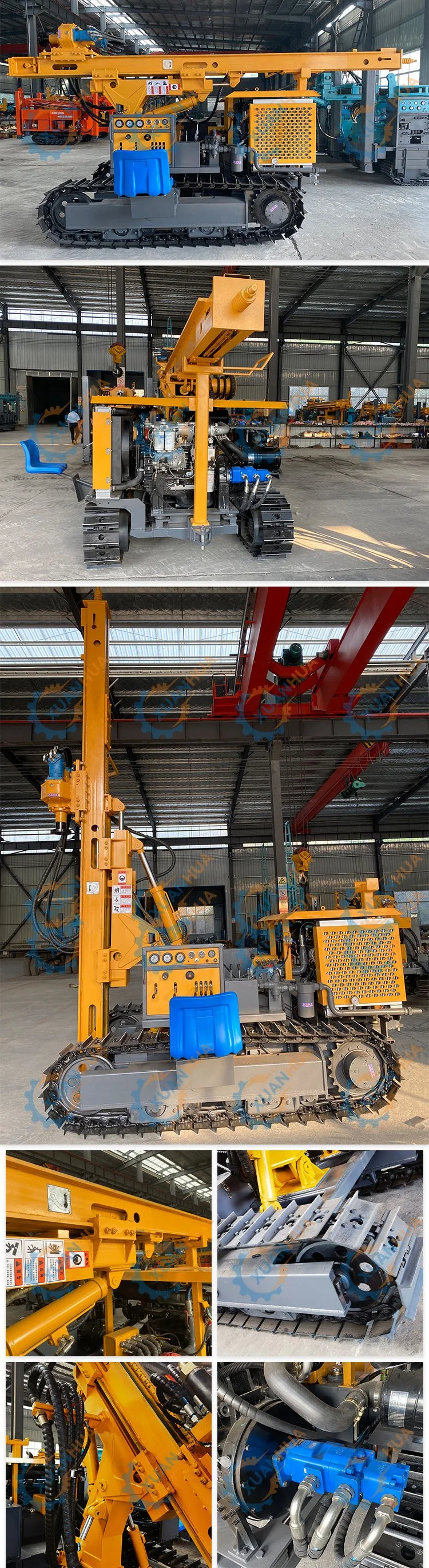 Small Solar Piling Drilling Machine Power Concrete Ramming Pile Driver Machine for Sale