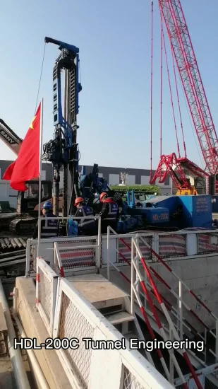 Hdl-200c Protection of Slope Support DTH Hammer Not Required Multifunctional Micropile Drilling Rig Machine
