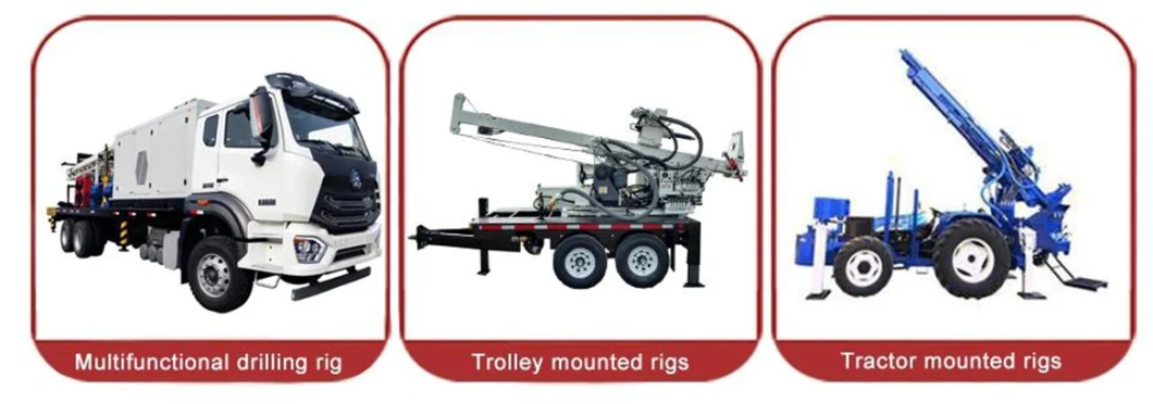 Geological Exploration Rock Coring Mud Pump Drilling Rig Water Well Drilling Rig 200m Three Wheel Truck Drilling Rig