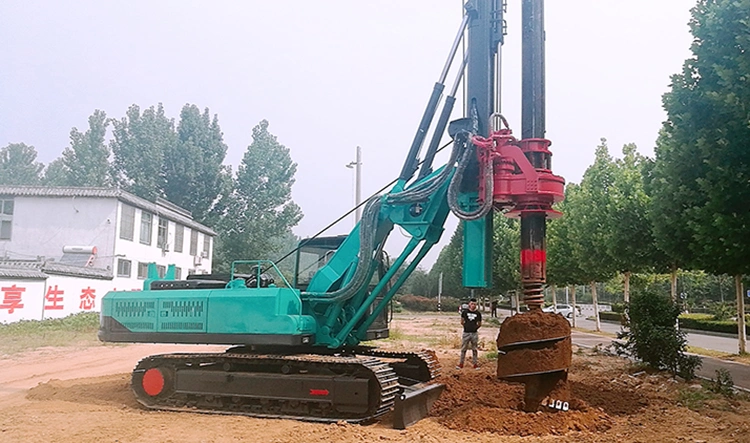 All Geological Conditions 60m Depth High Power Pile Driver Rotary Drilling Rig Machine