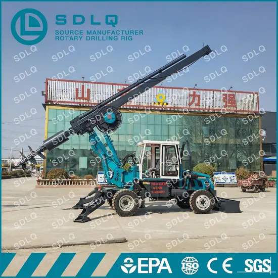400m Trailer Type Borehole Drilling Machine/Hydraulic Multifunctional Drill Rig with Autoloader/DTH Drilling Rig and Rotary Drilling Rig for Sale
