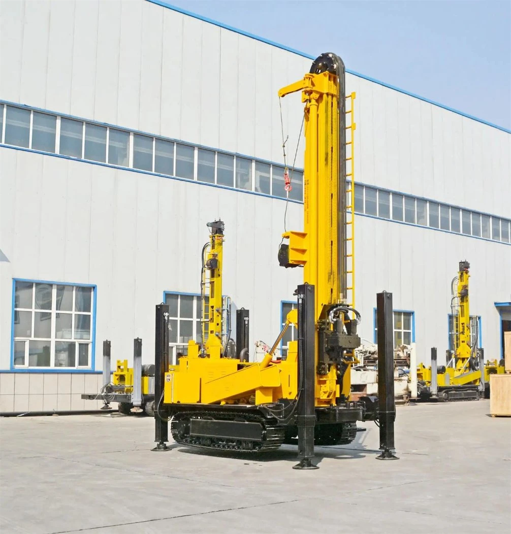 Small Portable Diesel Crawler Mobile Hydraulic Rotary Mine Rock Core DTH Diamond Bit Hammer Trailer Deep Borehole Ground Water Well Drill Machine Drilling Rig