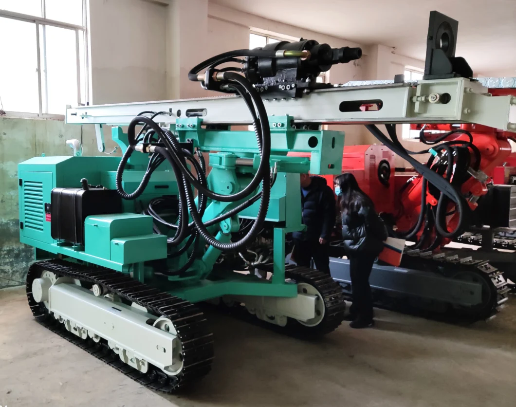 Photovoltaic PV Project Use Ground Solar Screw Pile Driver Soil Nailing Drilling Machine