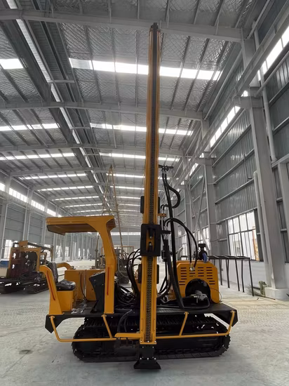 Highway Guardrail Construction Helical Pile Driver Attachment with Hydraulic Hammer
