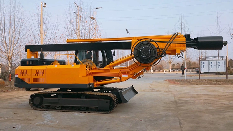All Geological Conditions 60m Depth High Power Pile Driver Rotary Drilling Rig Machine