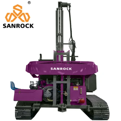 Sanrock Pile Drilling Machine Photovoltaic Crawler Hydraulic Helical Solar Pile Driver